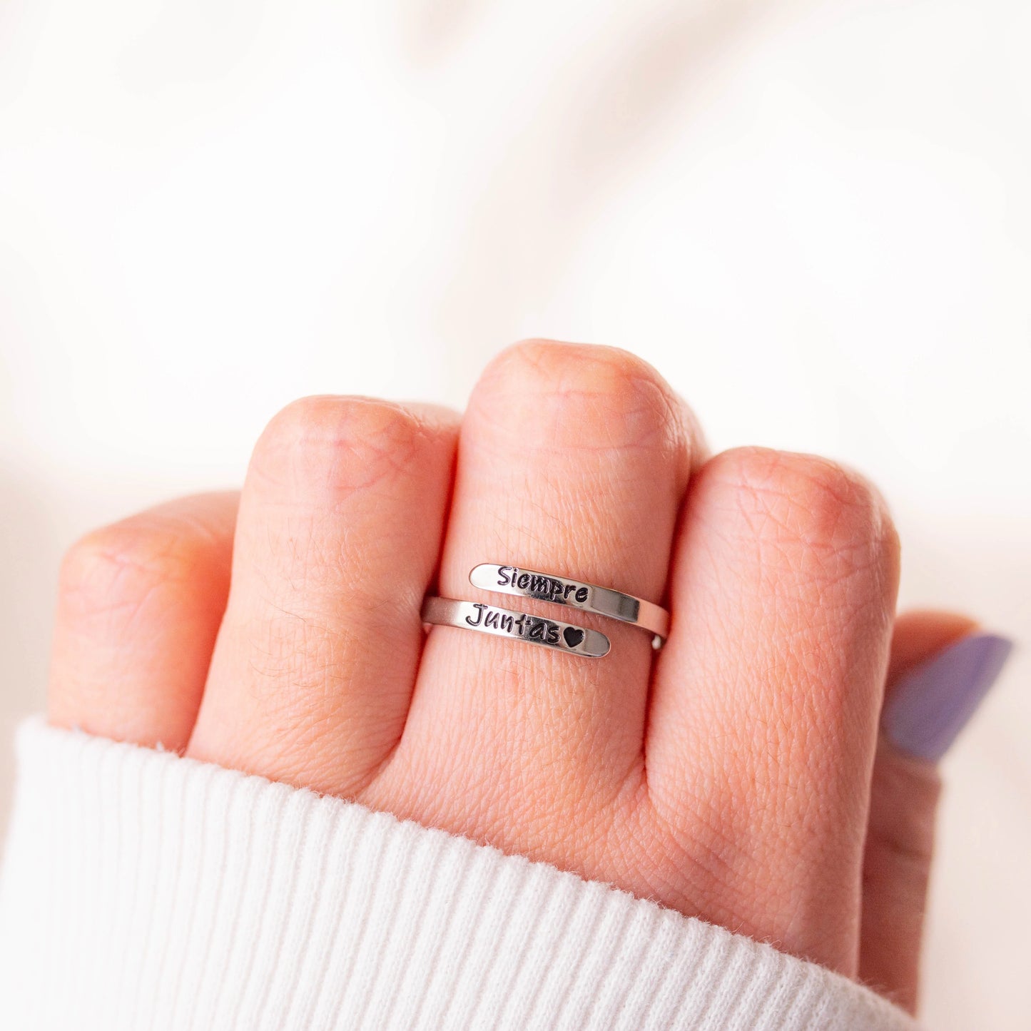 ANILLO “SIEMPRE JUNTAS” DE PLATA (2X1) + TARJETA DE REGALO