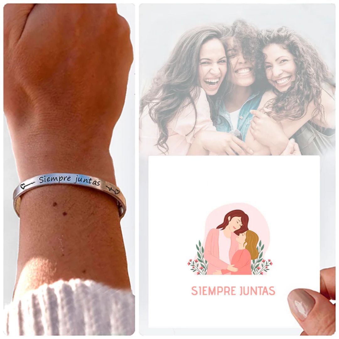 PULSERA “SIEMPRE JUNTAS” (2X1) + TARJETA DE REGALO