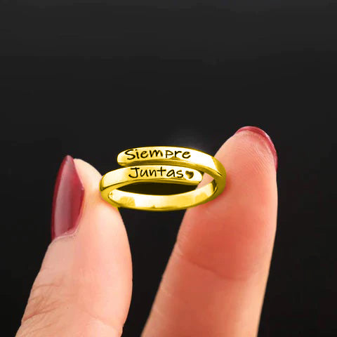 ANILLO “SIEMPRE JUNTAS” (2X1) + TARJETA DE REGALO